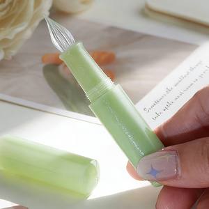 Pluma Miniatura de Plástico con Punta de Vidrio de 8 cm, Color Caramelo, Marca <span class=keywords><strong>Moonman</strong></span>/Majohn - Product Image 1