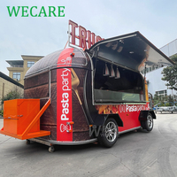 Wecare Remorque de concession mobile moderne avec bar, machines à snacks, barbecue, café, crème glacée, camion de restauration, burgers et cuisine complète, Europe
