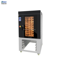 Nouveau four à convection électrique rotatif à 360° à uniformité thermique, 8/10 plateaux, montée de température rapide, haute efficacité, pour maïs, fruits et noix