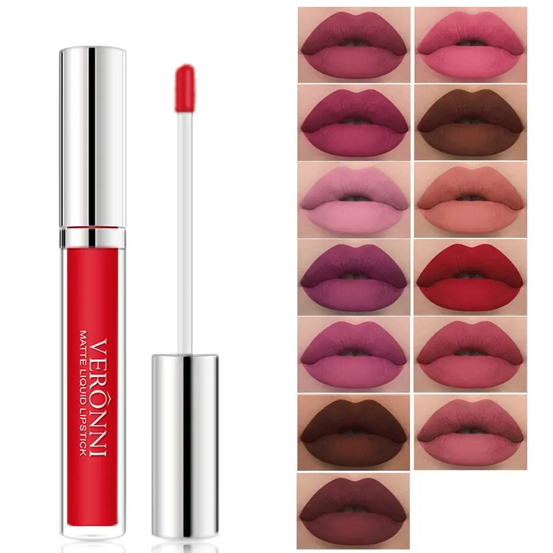 13 Colors Sexy Fashion Matte Liquid Lipstick 24 Hours Long Lasting Makeup Waterproof Lip Gloss Velvet Lip Gloss Beauty