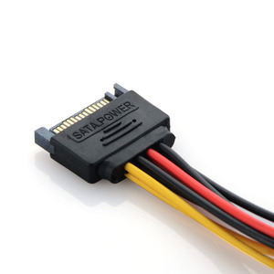 Câble <span class=keywords><strong>Adaptateur</strong></span> d'<span class=keywords><strong>alimentation</strong></span> <span class=keywords><strong>SATA</strong></span> 15 Broches Mâle à Double <span class=keywords><strong>Molex</strong></span> 4 Broches IDE HDD <span class=keywords><strong>sata</strong></span> <span class=keywords><strong>Femelle</strong></span> ide câble répartiteur de puissance - Product Image 3