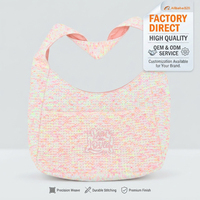 Sac à main tricoté sur mesure, directement de l'usine, avec logo brodé, sac à main tissé doux pour un usage quotidien décontracté