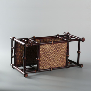 New Chinese Style Double Layer Display Shelf Desk Storage Rack Tea Set Holder Ornament - Product Image 4
