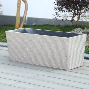 Chậu cây nhựa thiết kế hiện đại, giá gốc nhà máy, tùy chỉnh, kích thước lớn, hình chữ nhật, trồng rau củ, hoa - Product Image 5