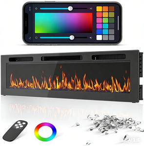 Chimenea de vapor de agua 3D, llama artificial decorativa, sin calor, segura para interiores, hogar, sala de estar, mueble de <span class=keywords><strong>TV</strong></span>, decoración de hotel - Product Image 3