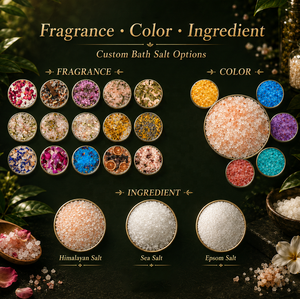 Sel de Bain Citron Jasmin Lavande Romarin Bio Parfum Herbal Rafraîchissant Nettoyage en Profondeur Vente en Gros OEM - Product Image 3