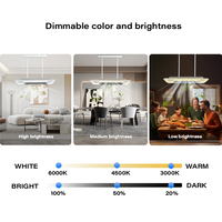 Banqcn sans lame simple plafonnier télécommande intelligente led lustre ventilateur de plafond avec lumière 6 vitesse du vent à faible bruit