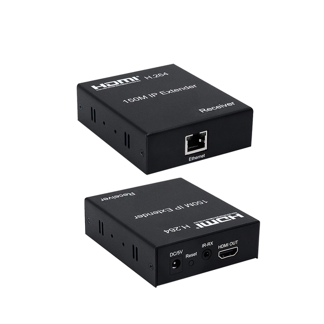 150M HDMI IP Extender RJ45 Over IP Extender Single Cat5e Cat6 Network Cable With IR Loop-out Support One to Many