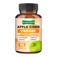 Cápsulas de Vinagre de Sidra de Manzana de Alta Potencia con Raíz de Jengibre y Baya del Saúco, Suplemento para el Apoyo Inmunológico y la Producción de Energía