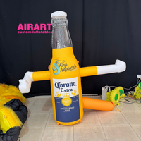 Danseur de bouteille gonflable pour la promotion d'activités de festival de la bière, de magasins et d'entreprises