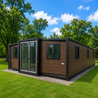 Maison conteneur pliable Jiezhu à double aile extensible, épaissie et respirante, avec design graphique, pour usage en dortoir