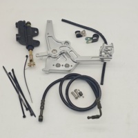 Kit de frein à pied hydraulique arrière en alliage d'aluminium CNC noir pour Sur-Ron Light Bee X LBX Segway X260, prêt à être expédié, pièces de modification