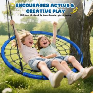 Modern Round Hanging Swing para crianças Outdoor Metal Furniture - Product Image 3