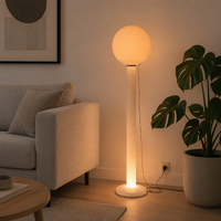 Lampe de sol LED moderne avec télécommande 16 couleurs, en plastique, indice de protection IP65, pour la décoration de la maison, du salon, de l'hôtel et du jardin