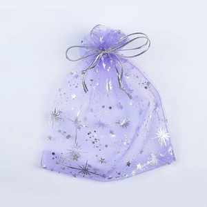 Sac en organza à cordon avec logo, réutilisable, pour emballage cadeau de mariage, petite pochette de luxe en organza pour bijoux, sac cadeau - Vente chaude - Product Image 2