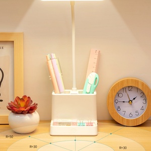 Lampe de bureau LED rechargeable avec porte-stylo, commande tactile, lumière flexible, connexion USB, lampe de table - Product Image 4