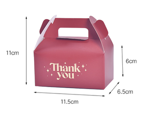 DAMAI Wholesale Square Handheld Wedding Candy Thank You <b>Box</b> for Wedding Ceremonies <b>Bridal</b> Party Favors Cardboard <b>Box</b> - Product Image 6