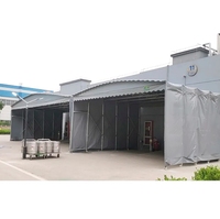 YOUYA Auvent de stockage pliable robuste en toile, avec structure en alliage d'aluminium et acier galvanisé, abri portable de grande capacité