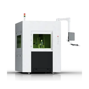 Hoge Nauwkeurigheid Fiber Lasersnijmachine Met 300*300Mm Werkbereik Grootte Voor Staal Messing Zilver Goud Snijden