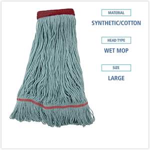 Serpillère EchoMop Large Blue Wet-Headed Synthetic/Cotton Boardwalk 1400LEA - Product Image 6