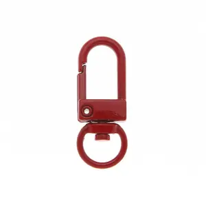 Kẹo màu kim loại sơn Keychain Dog Clasp màu phun sơn hình chữ U cửa Clasp móc túi Mặt dây chuyền phụ kiện phụ kiện tự làm