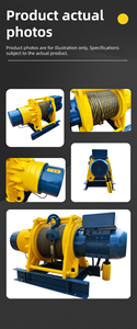Treuil à câble électrique triphasé robuste, nouveau produit chinois <span class=keywords><strong>2023</strong></span>, fourni au Pérou, meilleure qualité, 1000 kg, 100 m - Product Image 5