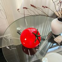 Lampe de table LED moderne et mignonne en verre en forme de pomme de terre pour intérieur, lampe d'étude, décoration d'intérieur, lampe de chevet pour enfants, éclairage pour filles