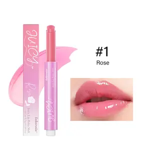 Popular 6-color juicy sexy moisturizing lotion with transparent color change lipstick lipstick