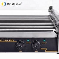 Nouvelle machine à griller les saucisses à rouleaux électriques commerciale à 11 rouleaux, machine à rôtir automatique, acier inoxydable, haute productivité