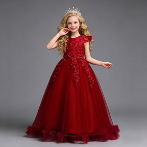 Nuevo Vestido Largo de Malla para Niñas Mayores, Estilo Princesa, para Actuaciones de Piano, Talla Mediana, Personalizado de Fábrica - Product Image 1