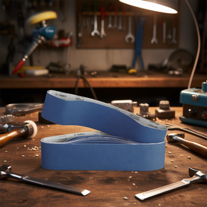 Bandas Abrasivas Fervi P100, Banda de Lijado Azul para Pulir Metal y Madera - Product Image 3