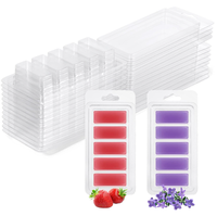 Boîte à bougies en PVC transparent avec logo personnalisé, emballage en plastique transparent pour bougies parfumées, vente en gros