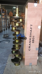 อะไหล่แท้ EX200-1 EX200-2 EX200-3 SK200-1 SK200-2 SK200-3 SK220-3 อะไหล่เครื่องยนต์รถขุด 6BD1 6BD1T เพลาข้อเหวี่ยง - Product Image 4