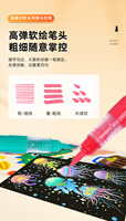 Bestationery – Nouveau Set de Marqueurs Acryliques Promotionnels Personnalisables à Pointe Unique, 60 Couleurs Permanentes, Peinture Artistique, Fabriqué en Chine