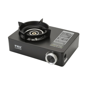 Réchaud à <span class=keywords><strong>gaz</strong></span> butane portable d'extérieur avec gril, haute puissance, pour <span class=keywords><strong>camping</strong></span> et stand commercial, nouveau modèle avec déflecteur de vent pour 5 personnes et plus - Product Image 1