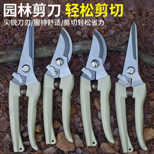 Rama Pruning Shears Stainless Steel Bypass Pruner Ivory White Handle Gardening Tool - Product Image 2