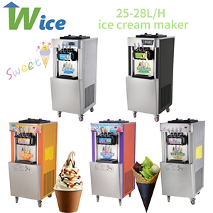 Máquina de Helado Suave Comercial WICE para Tiendas de Té con Leche, Máquina de Helado Suave de 25-28L/h de ALTO RENDIMIENTO - Product Image 1