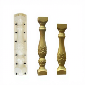 60cm 70cm Leaf Shape Concrete Precast Baluster Mold Decorative PC <b>Plastic</b> Material Handrails Railings Reazone Molds RZPC - Product Image 1