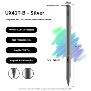 ปากกาสไตลัส USI 2.0 สำหรับโครมบุ๊ก UX41T-B 4096 ระดับแรงกด รองรับการเอียง ปากกาสัมผัสดิจิตอลแบบแอคทีฟสำหรับแล็ปท็อปหน้าจอสัมผัส - Product Image 4