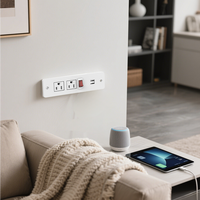 Einbau-Steckdosen leiste mit USB-Unterputz-Steckdose Eingebauter Desktop für Konferenz schrank für Küchen schubladen