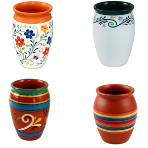 Taza Cantarito de Barro Hecha a Mano de 12oz/16oz para Bebidas Frías y Calientes, Tazas de Barro Mexicanas para Margarita, Vino, Jugo - Product Image 4