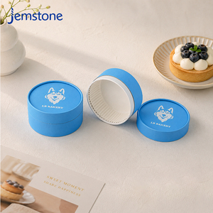 Boîte d'emballage cylindrique en carton alimentaire personnalisée avec logo, biodégradable, certifiée FSC, pour gâteau basque, tube en papier - Product Image 6