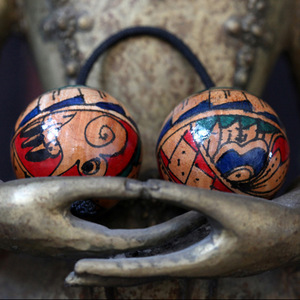 Instrumento de percusión <span class=keywords><strong>Kassa</strong></span> Pro Asalato, auténtico Kashaka africano con cuentas ajustables, agitadores musicales de grado de estudio de escenario - Product Image 3