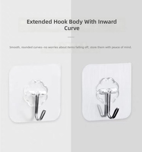 Crochets sous-armoire antidérapants pour tasses, support créatif en PP pour tasses, crochets de <span class=keywords><strong>porte</strong></span> élégants pour rangement de placards de cuisine et salle de bain - Product Image 3