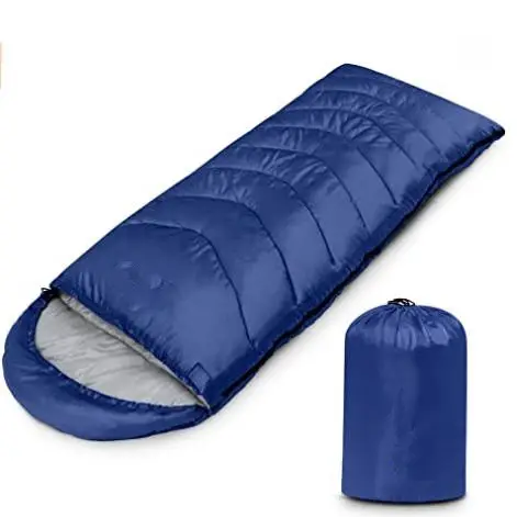 Woqi Customized Outdoor Top Rated Sleeping Bag envelope cotton sleeping bag with hood