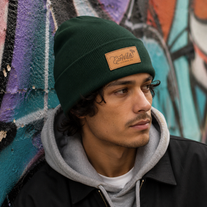 Gorro de Invierno Personalizado con Logotipo OEM, Bordado Intarsia, Etiqueta de Cuero, Diseño Houndstooth, Unisex, Premium, Venta al Por Mayor - Product Image 6