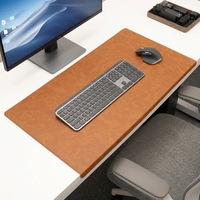 Protège-coudes pliables, tapis de bureau en cuir motif Crazy Horse, tapis de souris simple et imperméable pour ordinateur de bureau