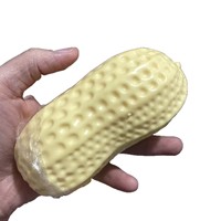 Juguete de Plástico para Apretar y Jugar con Bloques de Construcción, Simulación de Comida, Pelota Hecha a Mano de Rebote Lento