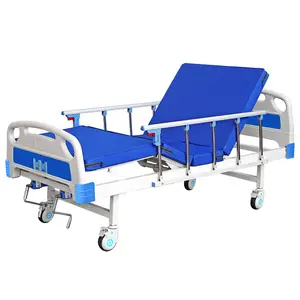 Professional Medical Equipment 2 Crank Manual Multifunction Hospital Clinic Patient Nursing Bed