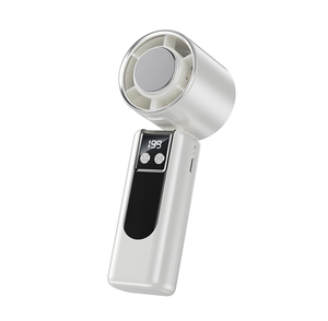 certified USB Rechargeable 4000m Ah Digital Display Foldable Mini Portable Handheld Fan 199 High-Speed Bladeless Electric Battery Power Lowest among similar